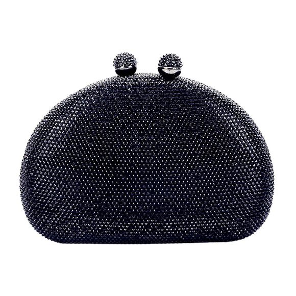 Sparkly Rhinestone Evening Bag Crystal Clutch Purses Glitter Shell :| - Picture 1 of 6